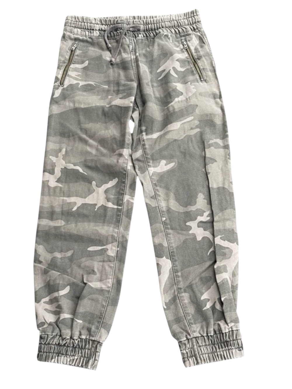 TNA Alix Cotton Camo Zip Pocket Crop Jogger Pants (XXS)